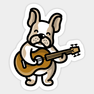 Cute Doggo Guitarist Sticker